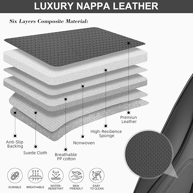Front Seat Covers, 2 Pieces Universal Seat Covers