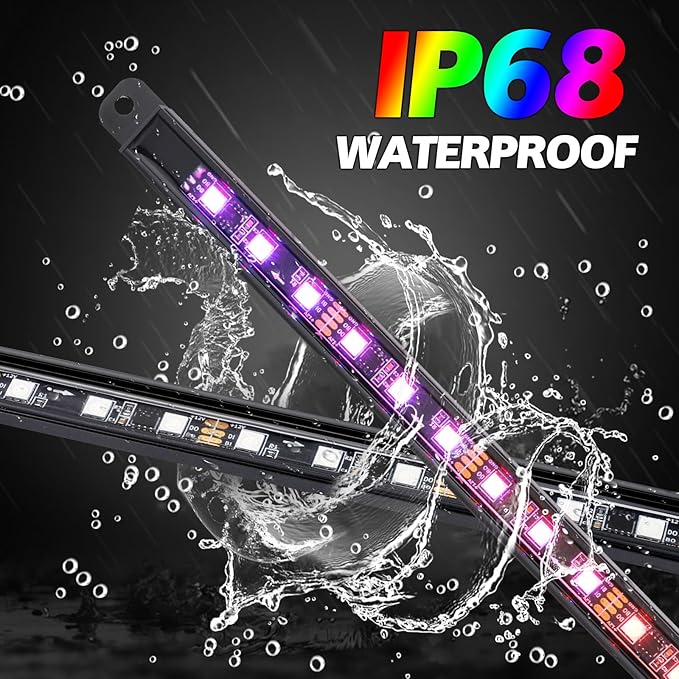 8PCS Car Underglow Light Bar Kit