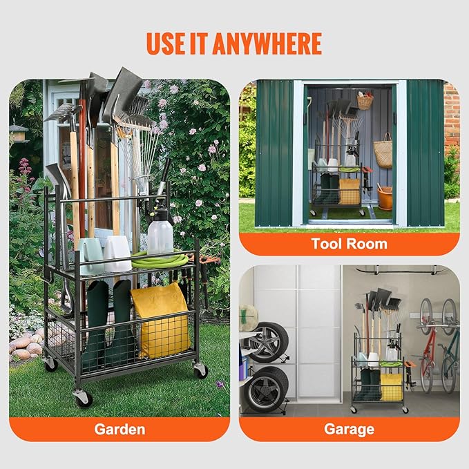 VEVOR Garden Tool Organizer, 16 Slots