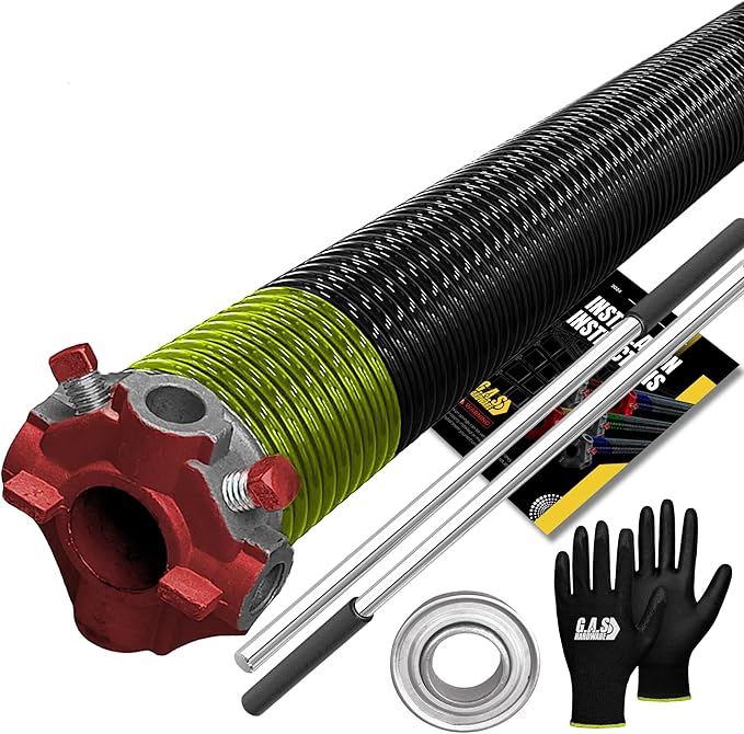 Garage Door Torsion Spring 207x1.75x24 Includes 1” Steel Bearing, Non-Slip