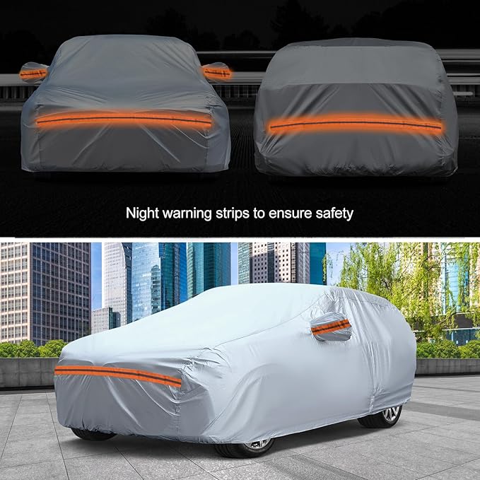 KEYOOG Fit for 198"-220" Length Pickup, 6-Layer Full Car Cover is A...