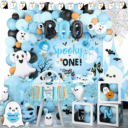 Halloween 1st Birthday Party Decorations,Spooky One Birthday Supplies Decor