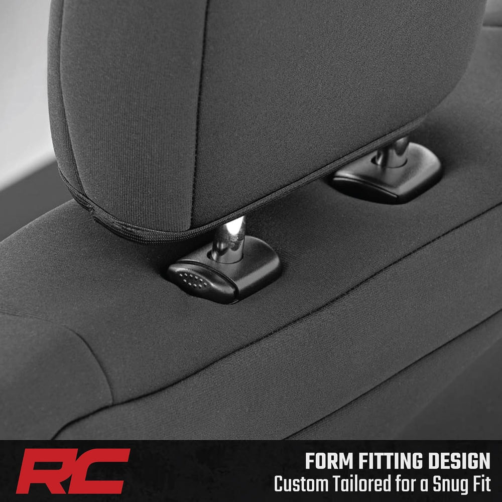 Rough Country Neoprene Seat Covers for 15-22 F-150 |17-22 Super Duty - 91016,...
