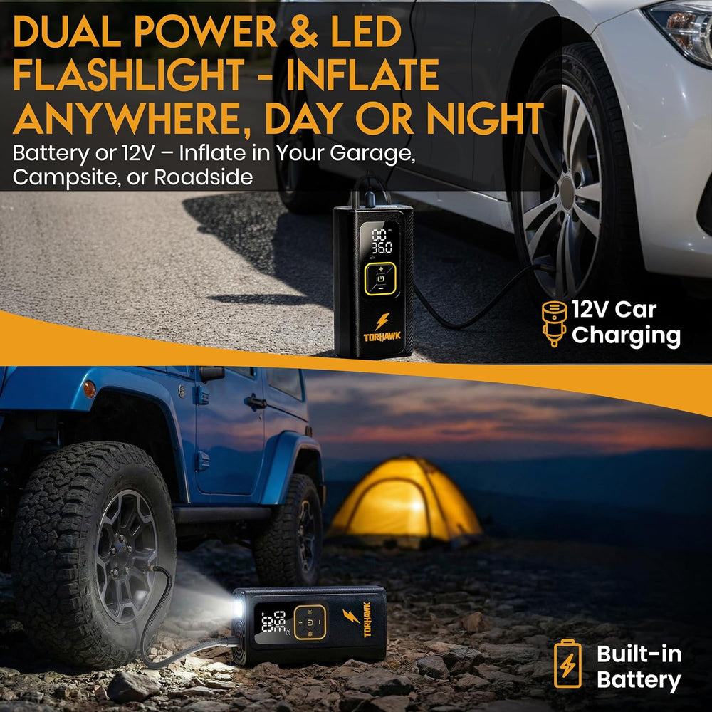 Portable Tire Inflator for Car, Air Pump for Car Tires