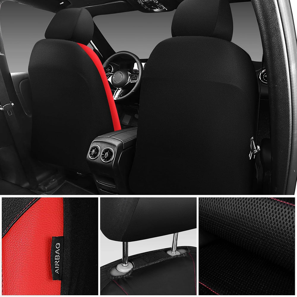 CAR PASS Universal Leather car seat Covers Sport fits Most Cars, SUVs, Trucks...