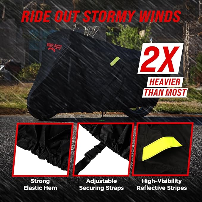 Badass Moto Ultimate Large Adventure Motorcycle Cover Waterproof Outdoor