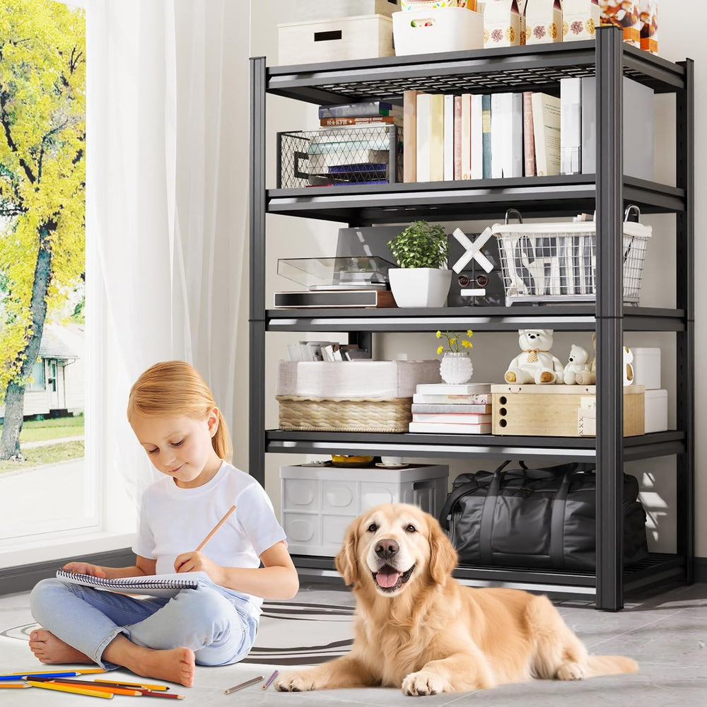 5-Pack Heavy Duty Garage Shelving for Large Storage & Garage Organization...