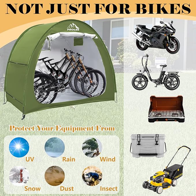 Prolee Bike Shed 6.6FT Waterproof 210D Oxford Fabric, Bike Storage