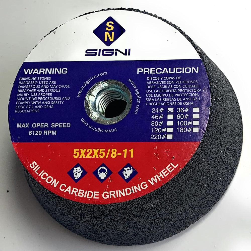 High Performance Flaring Cup Grinding Stone for Granite - 5X2X5/8-11 Arbor Th...