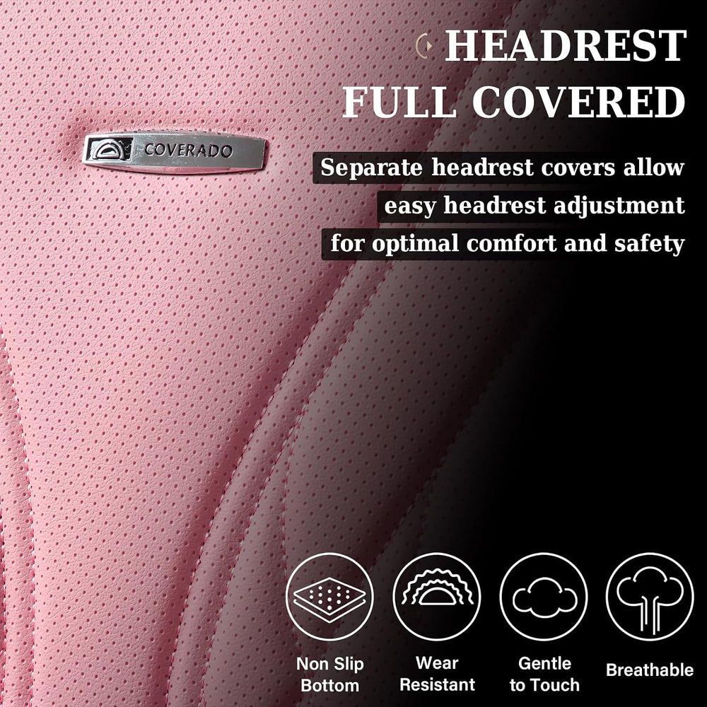 Coverado Car Seat Covers Full Set, Automotive Front and Rear Seat Covers with...
