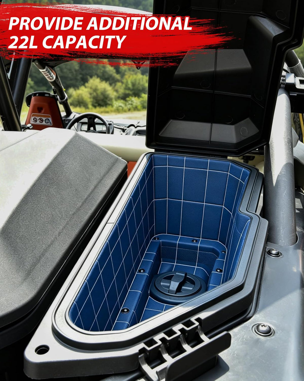 SAUTVS Rear Side Cargo Storage Boxes for Can-Am Maverick X3 XDS XRS MAX Turbo...