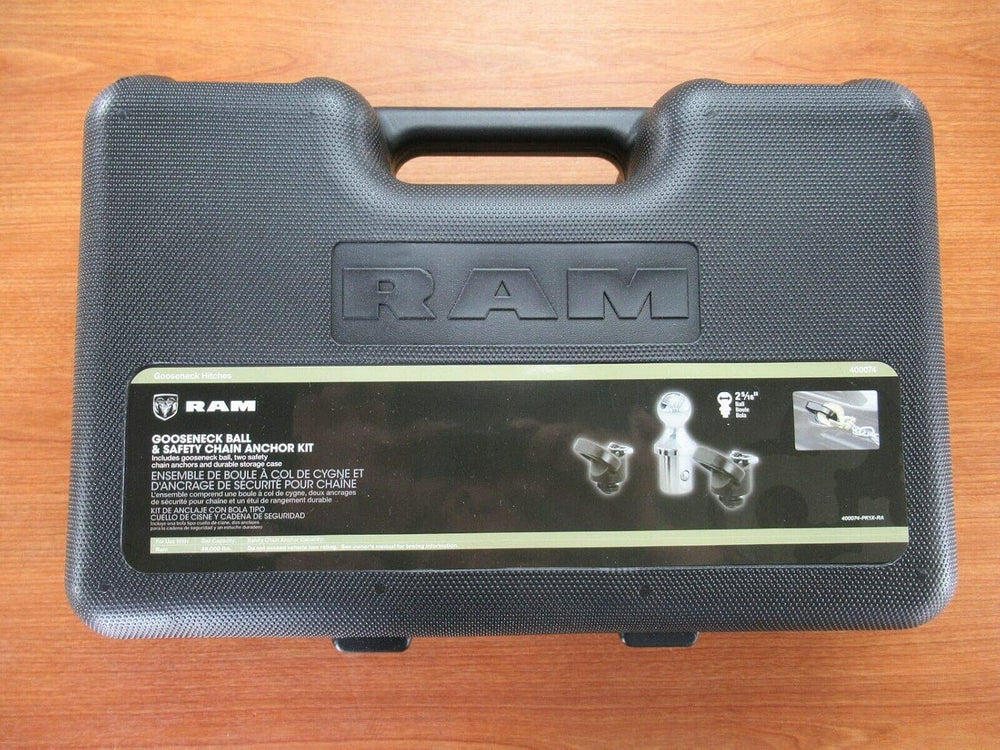 Mopar Ram 2500 3500 Gooseneck Ball & Safety Chain Anchor Kit New OEM