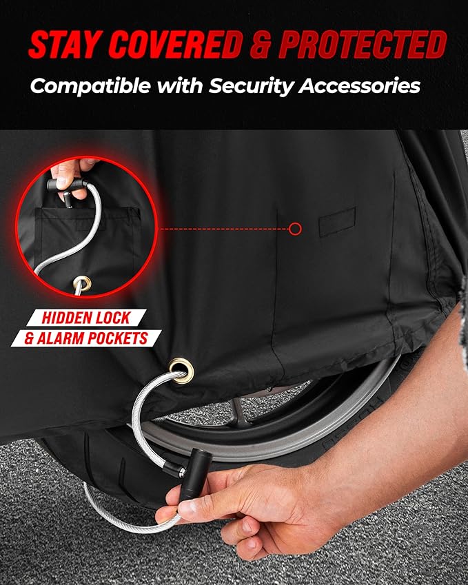 Badass Moto Ultimate Motorcycle Cover Waterproof Outdoor Heavy Duty Durable All