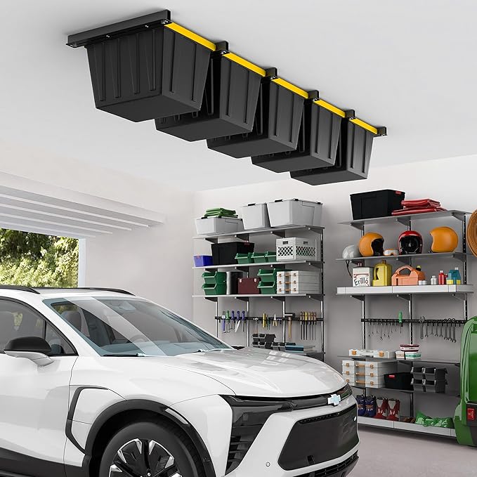 EVERHANGER Ceiling Storage Rack, Heavy Duty Overhead Garage Storage Rack
