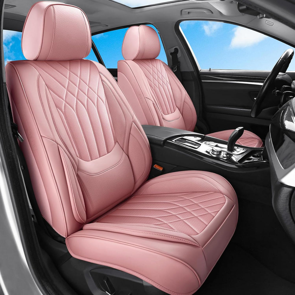 Pink Car Seat Covers Full Set Universal 5-Seater Full Coverage