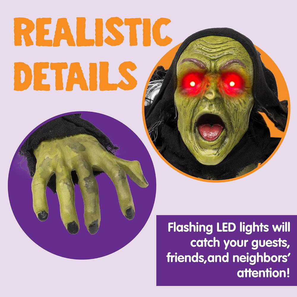 JOYIN Halloween Decoration Outdoor Zombie Groundbreaker, Halloween Outside Zo...