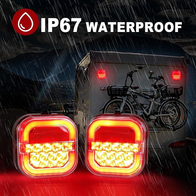 Agrieyes Halo Wireless Trailer Lights, 2 Mounting Options Magnetic Trailer Light