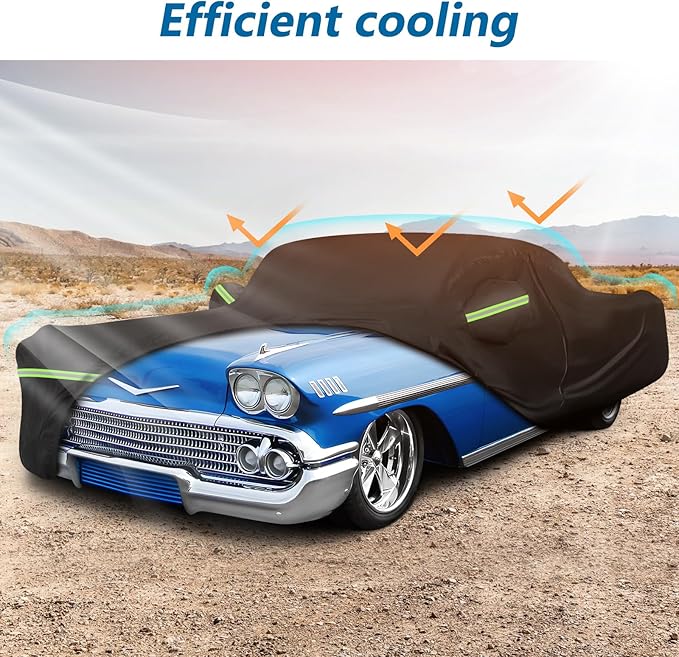 Waterproof Car Covers for Chevy Impala 2-Door/Bel Air/Biscayne 2/Sedan/Coupe