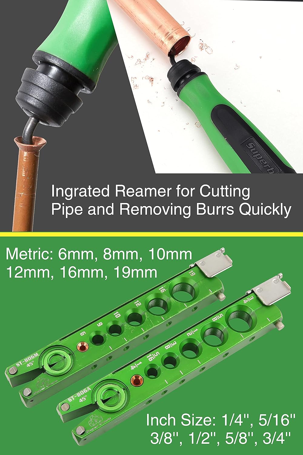 Super Stars Flaring Tool Kit 1/4in - 3/4in Single Flare Tool HVAC 45° Eccentr...