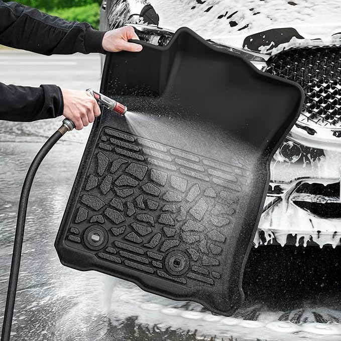 AUTOSAVER88 Floor Mats Fit for Toyota Tacoma Double Cab 2023-2018, Custom Fit