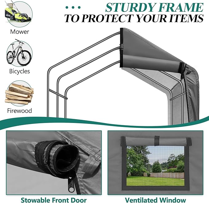 6 x 3ft Outdoor Cycle Storage Shelter