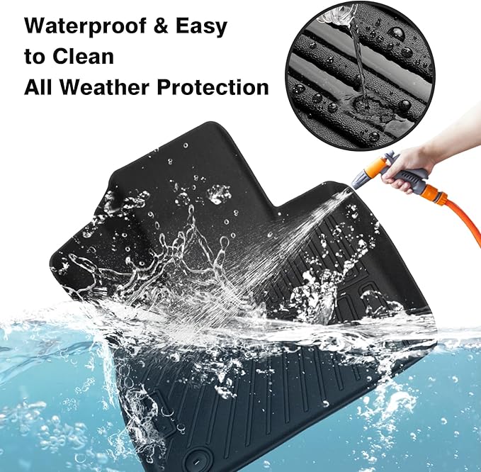 Powerty Floor Mats for 2020-2024 2025 Hyundai Palisade Accessories All Weather