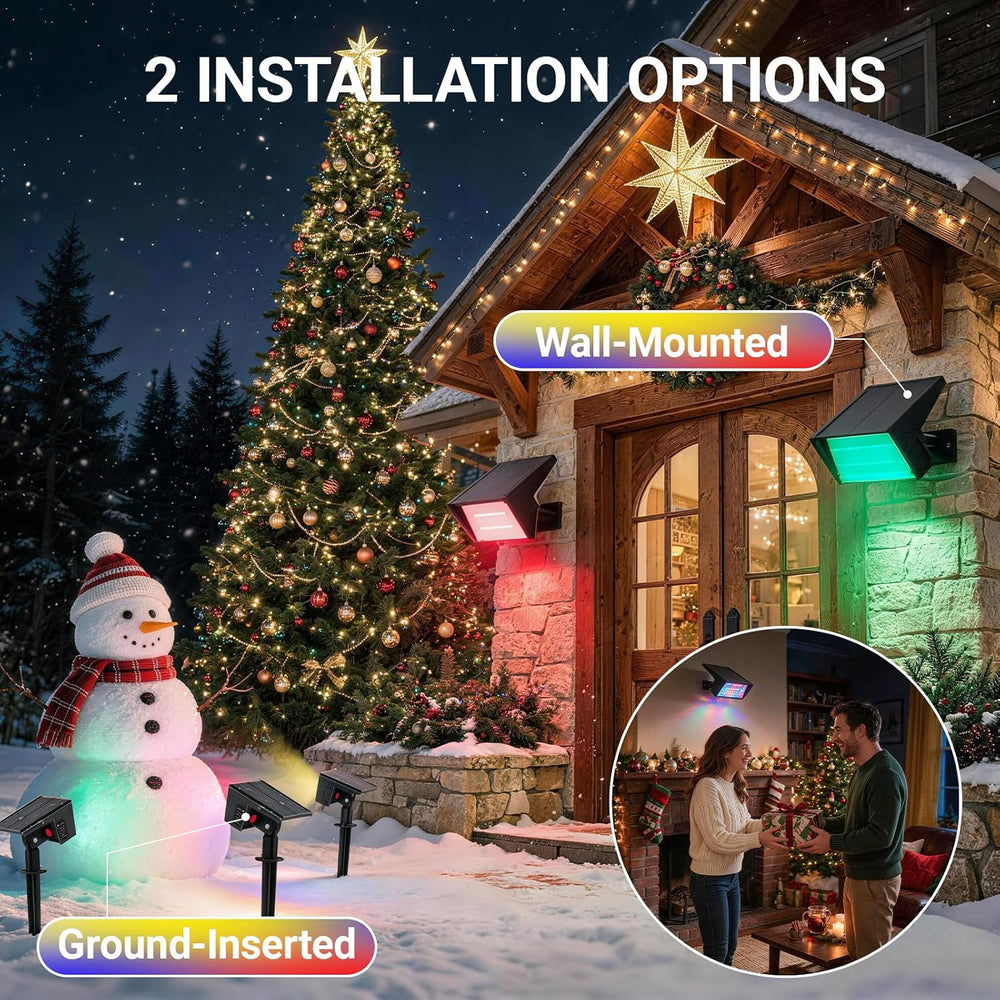 6Pack RGBW Solar Halloween Lights Outdoor Halloween Decorations