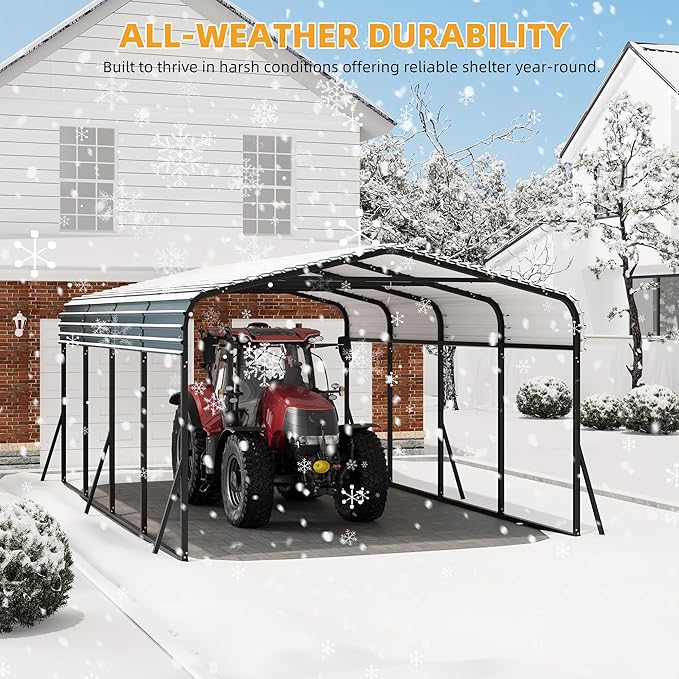 12' x 20' Heavy Duty Metal Carport