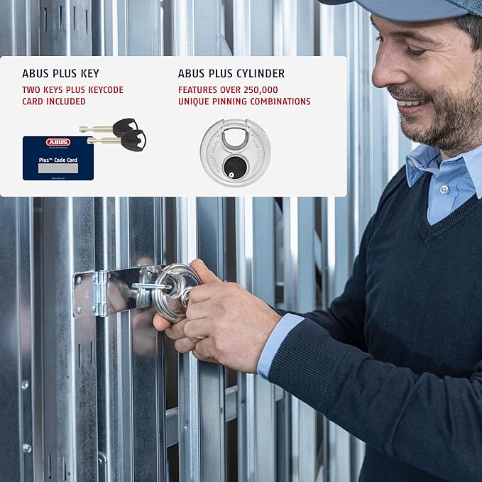 ABUS Diskus 20/70 Heavy Duty Stainless Steel Disk Padlock