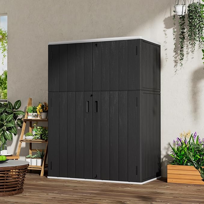 Vertical Outdoor Storage Cabinets, Plastic Sheds&Outdoor Storage