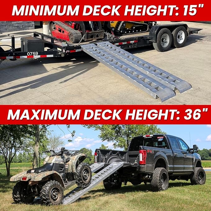 GEN-Y Hitch Heavy Duty Aluminum Loading Ramps (Set of 2)