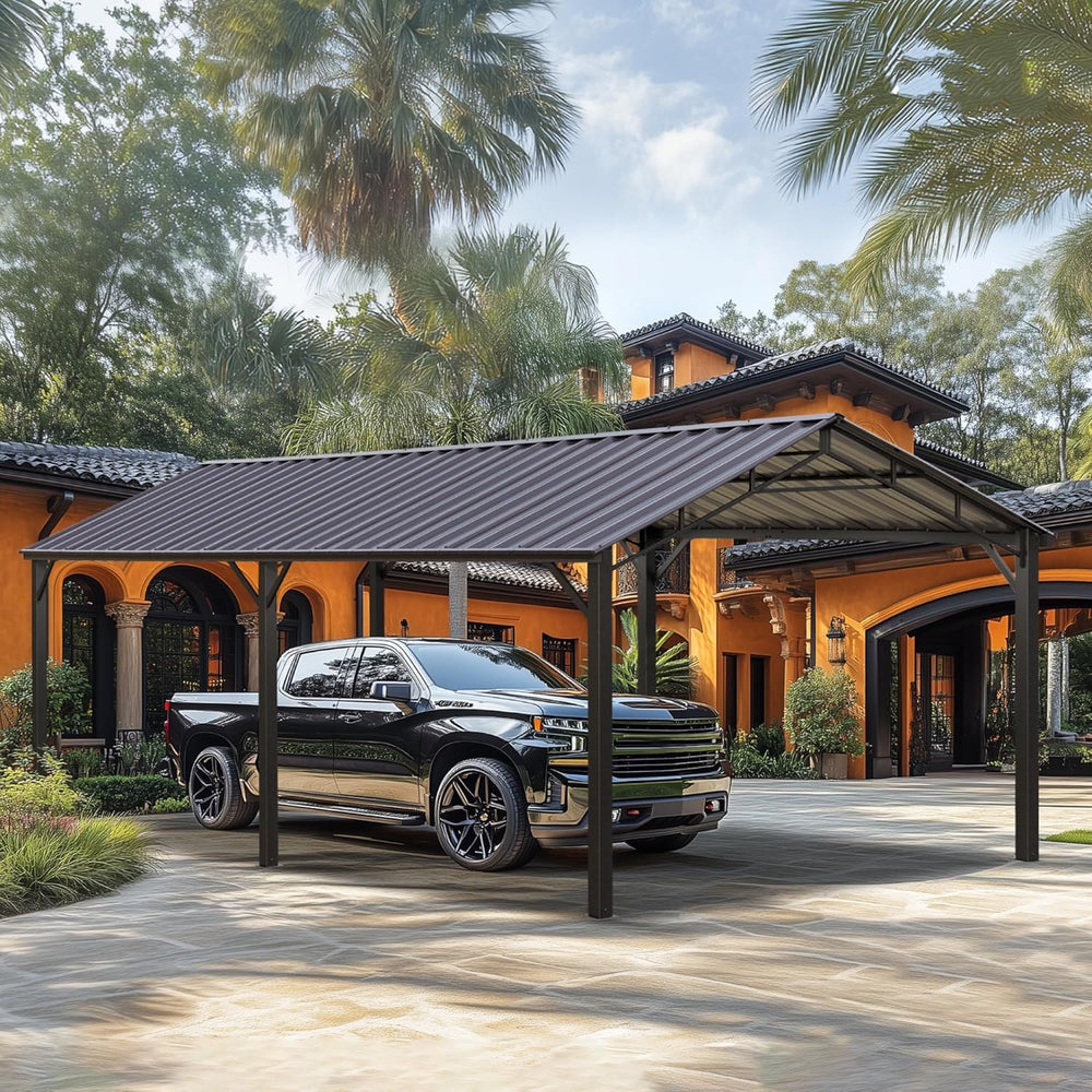 PHI VILLA 10x20 Carport, Metal Carports Canopy Heavy Duty Car Port Garage