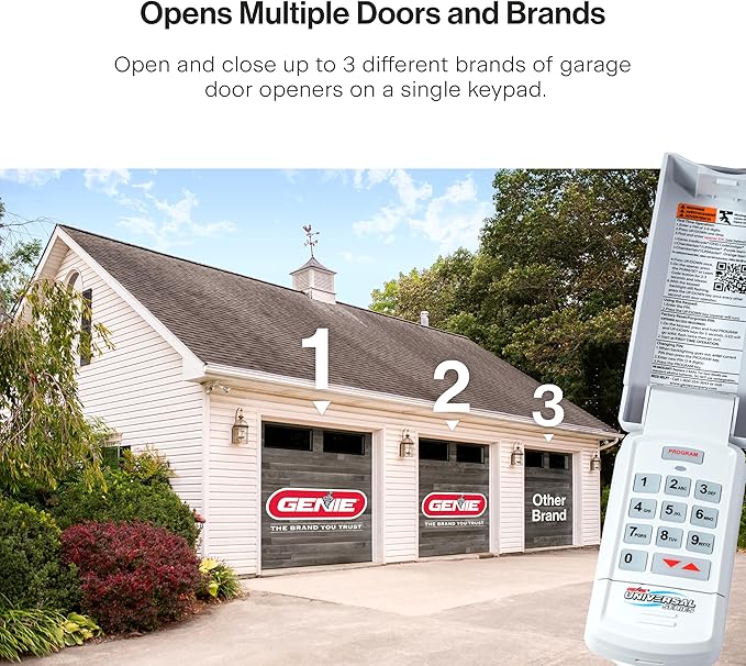 Genie Genuine GUK-R Wireless Universal Garage Door Opener Keypad, Compatible