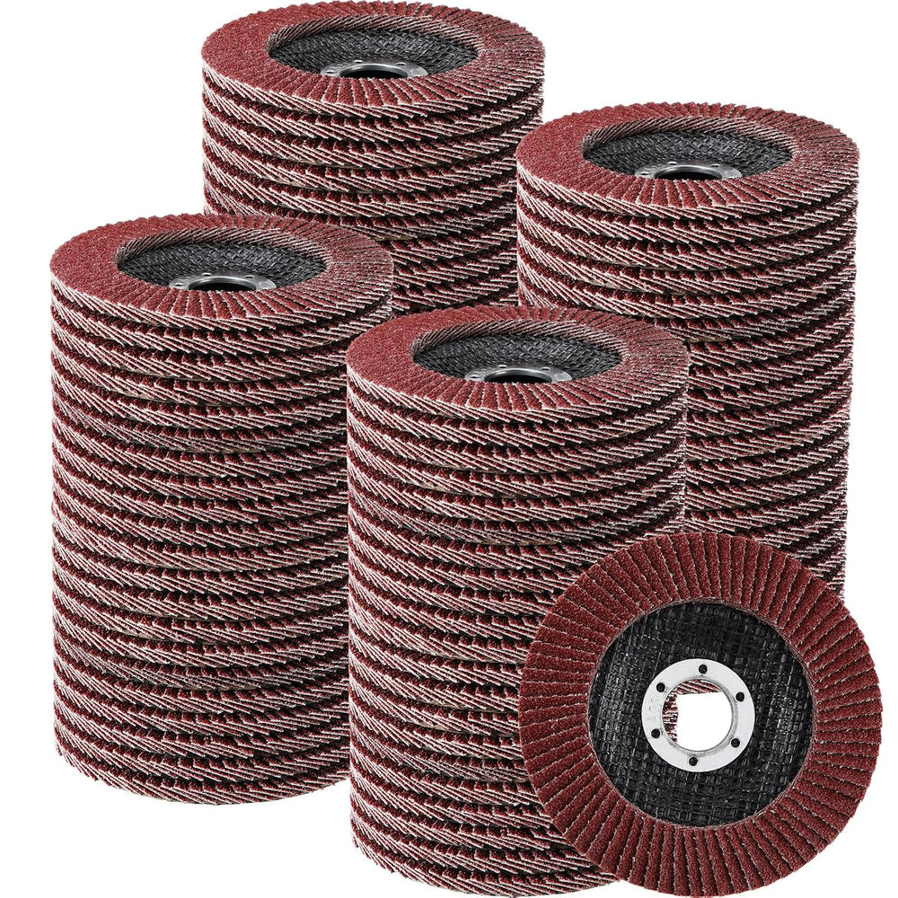Landhoow 80 Pack Flap Discs 4 1/2 Inch for Angle Grinder 4.5 x 7/8 Inch Alumi...