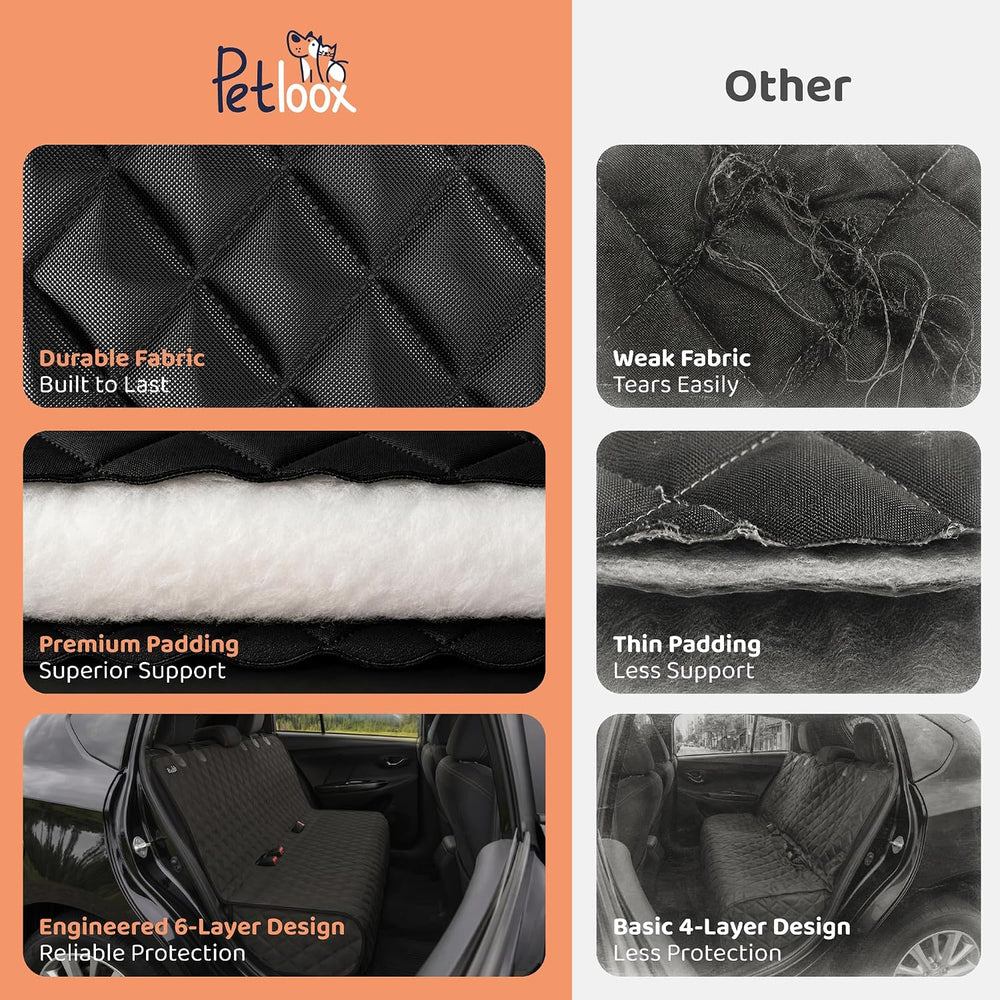 Bench Back Seat Cover for Dogs, Rear Dog Car Seat Covers for SUV & Truck