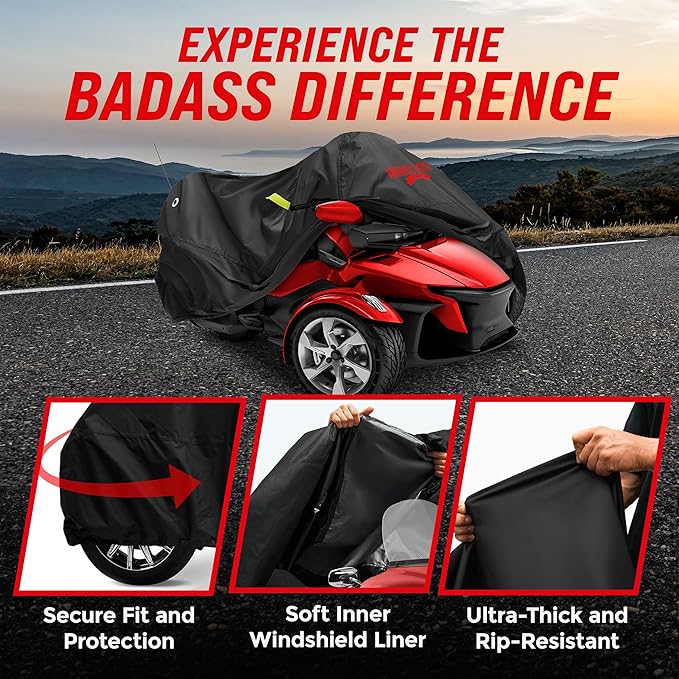 Badass Moto Ultimate Can Am Spyder Cover RT Limited, 2020-2025 Sea to Sky. Fits