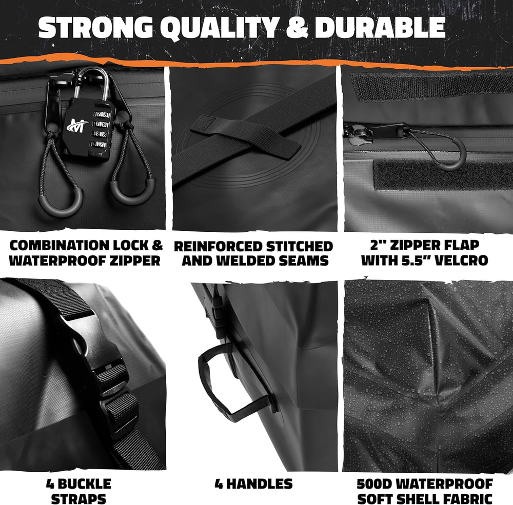 Mockins 25 CuFt Waterproof Rooftop Cargo Carrier Bag | 60"x43"x17&q...