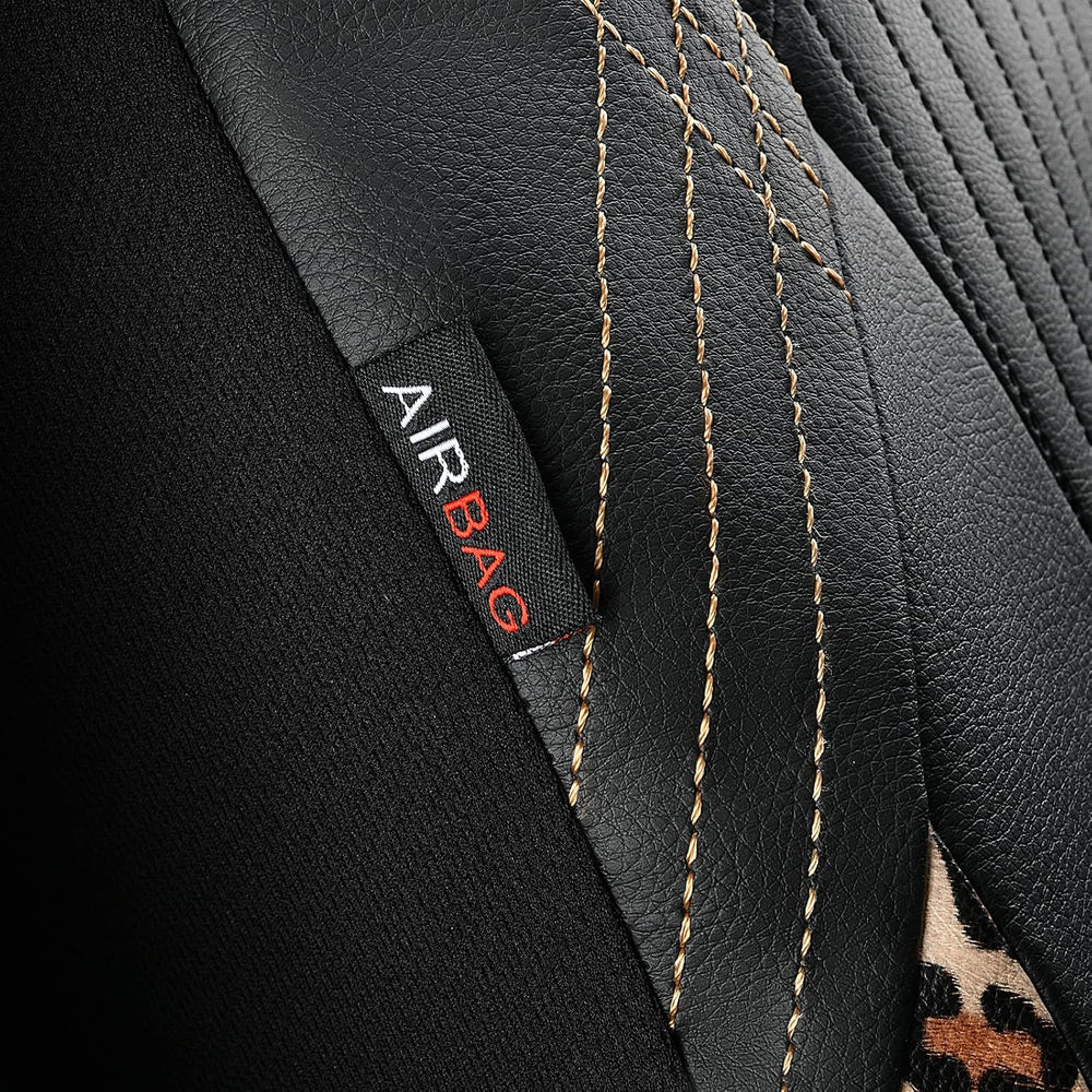 Flying Banner Synthetic Leather car seat Covers Full Set Front and Rear Bench...