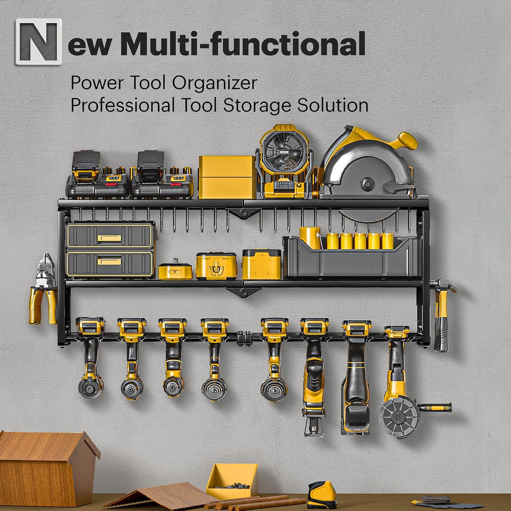 Spampur Power Tool Organizer Wall Mount, 15 Min Assembly, Maximum 150lb load
