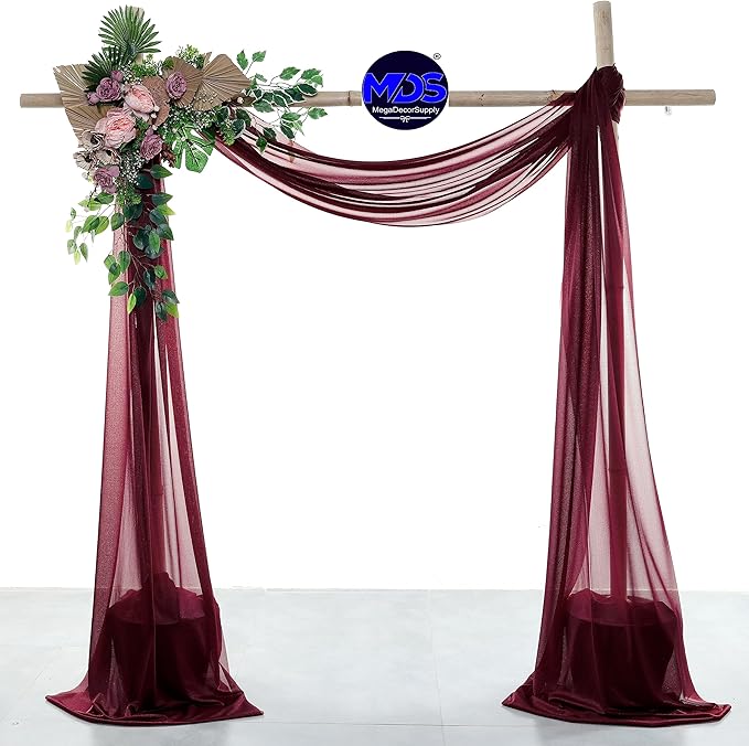 MDS Halloween Chiffon Draping Fabric - 2 Panel, 30" Wide x 30ft Long - S...