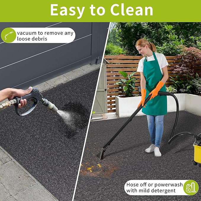 Oil Spill Mat - 96" x 48" Absorbent Oil Garage Floor Mat