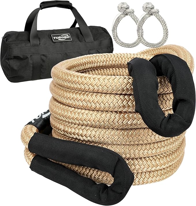 Nylon Kinetic Recovery Tow Rope Heavy Duty Offroad Snatch Strap