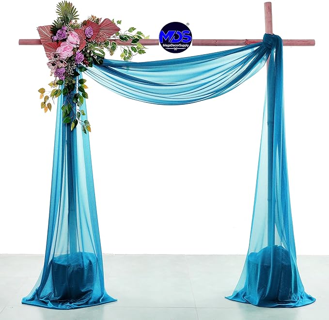 MDS Halloween Chiffon Draping Fabric - 1 Panel, 30" Wide x 40ft Long - S...