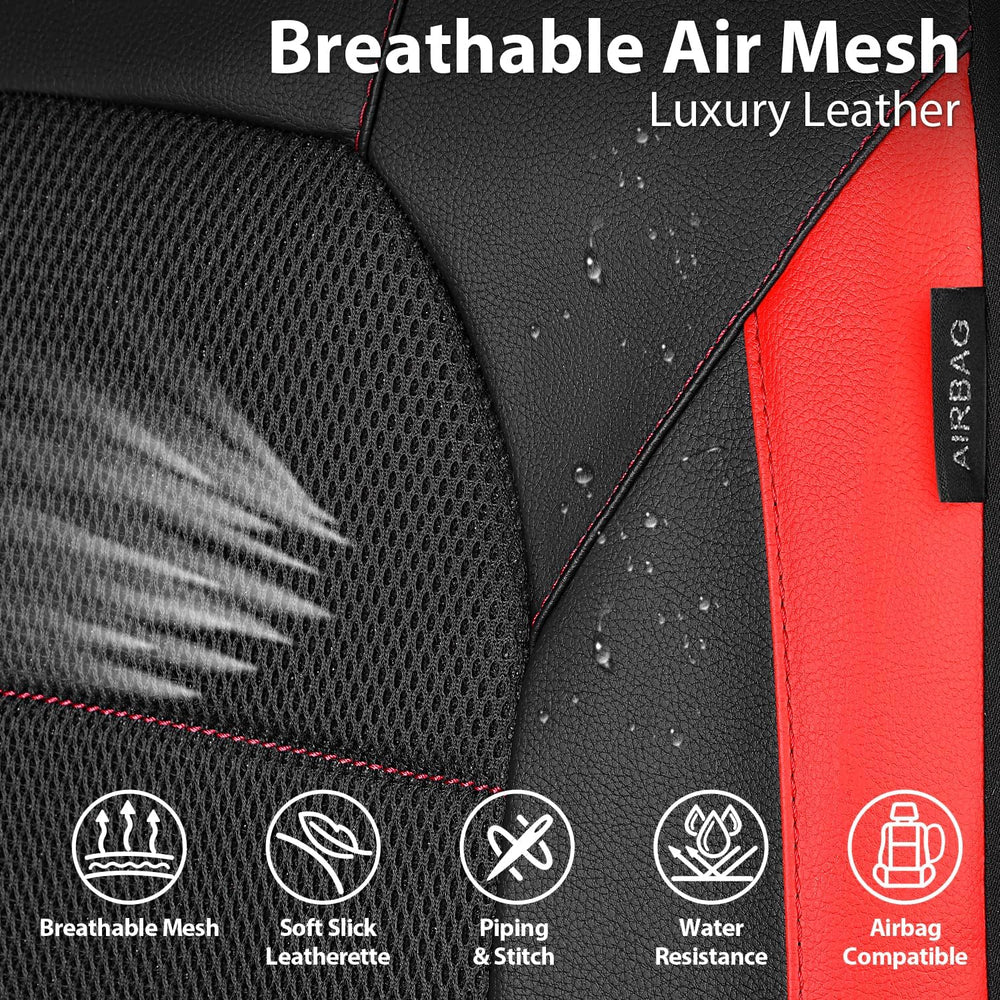 CAR PASS Universal Leather car seat Covers Sport fits Most Cars, SUVs, Trucks...