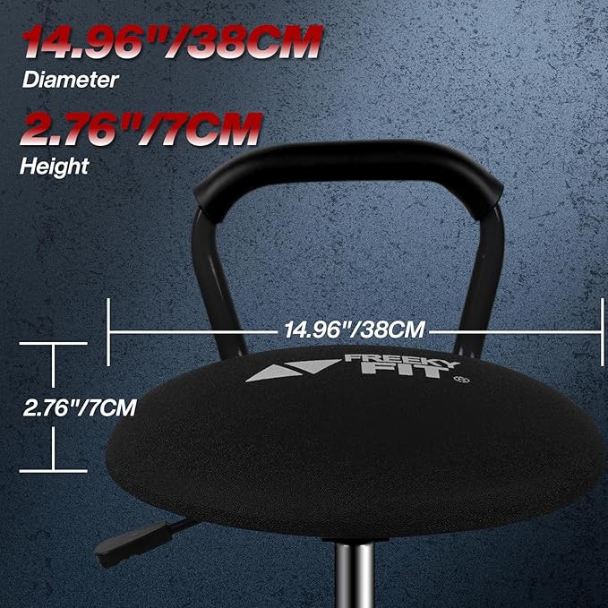 Garage Stool, Adjustable Height Swivel Work Mechanic Shop Stool