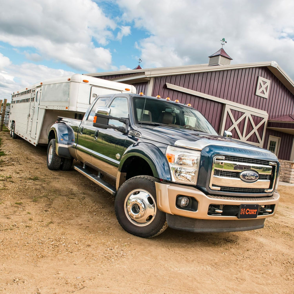 Double Lock Gooseneck Hitch Kit with Brackets, Compatible with Select F-250, ...