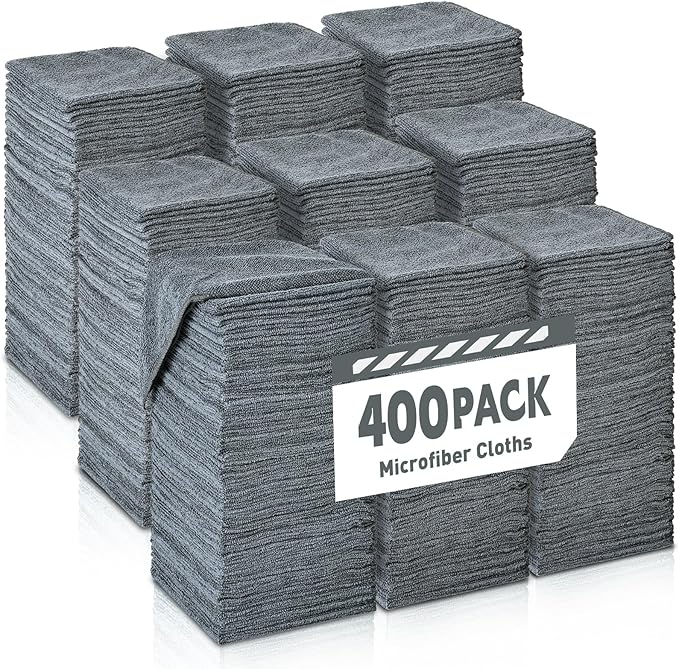 Microfiber Cleaning Cloths Bulk Pack-400 Pack, Microfiber Towels Bulk, Towels