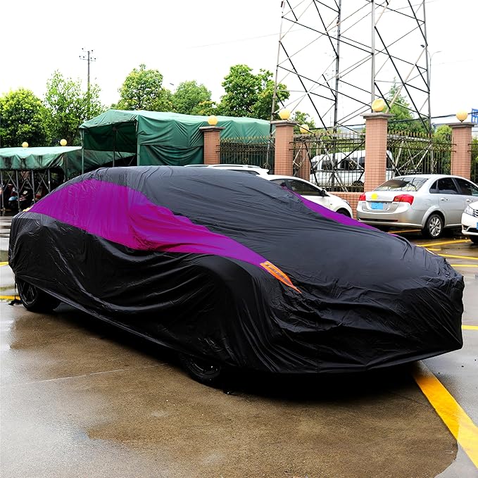 MORNYRAY Waterproof Car Cover All Weather Snowproof UV Protection Windproof
