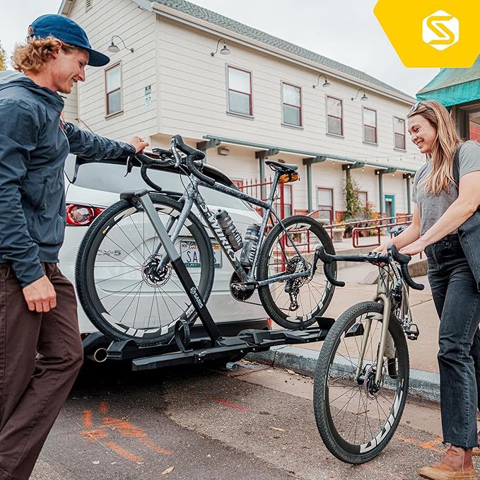 Saris SuperClamp G4 2-Bike Hitch Rack – Lightweight Platform Bike Carrier