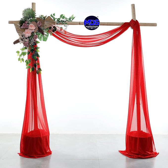 MDS Halloween Chiffon Draping Fabric - 1 Panel, 30" Wide x 50ft Long - S...